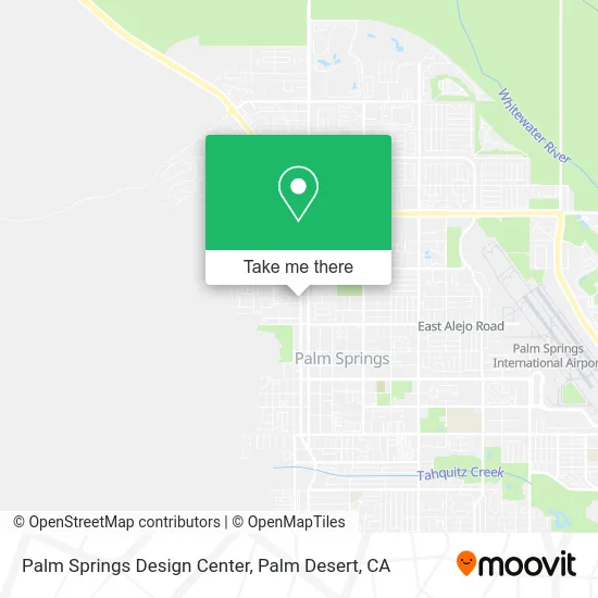 Palm Springs Design Center map