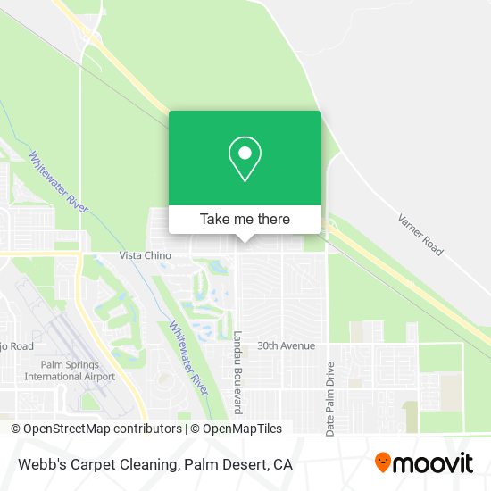Webb's Carpet Cleaning map