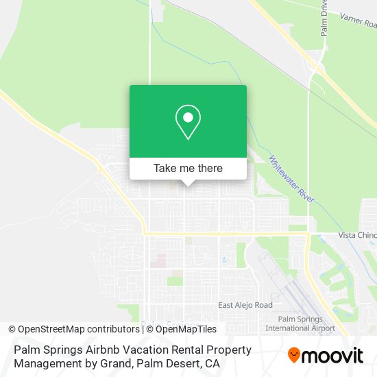 Palm Springs Airbnb Vacation Rental Property Management by Grand map