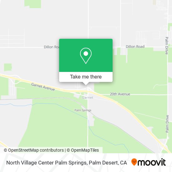 North Village Center Palm Springs map