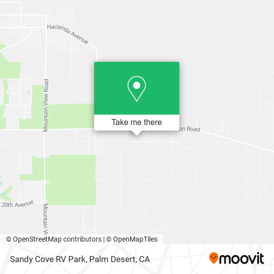 Mapa de Sandy Cove RV Park