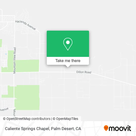 Caliente Springs Chapel map