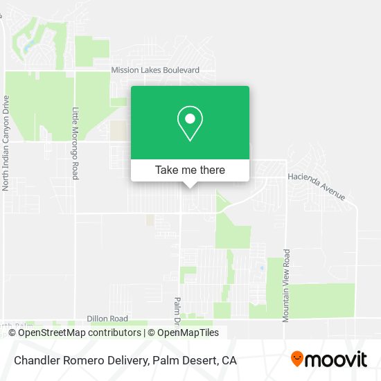 Mapa de Chandler Romero Delivery