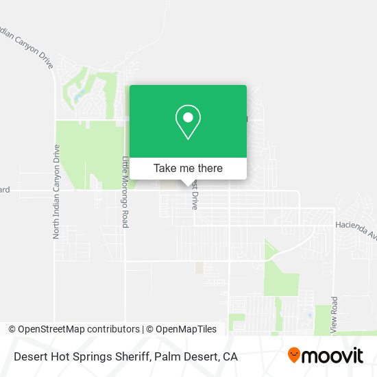Desert Hot Springs Sheriff map