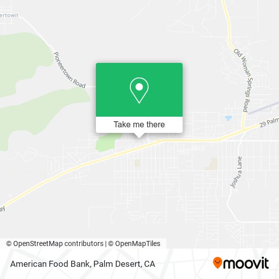 American Food Bank map