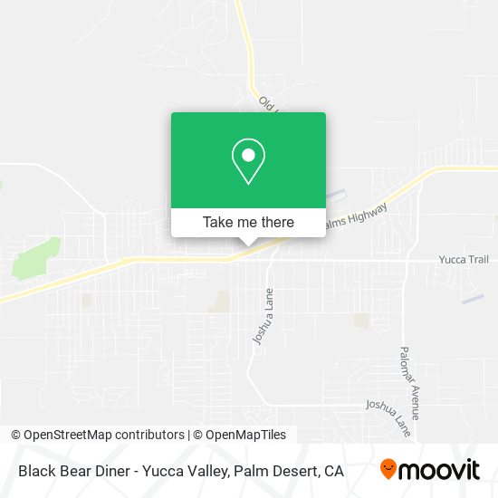 Black Bear Diner - Yucca Valley map