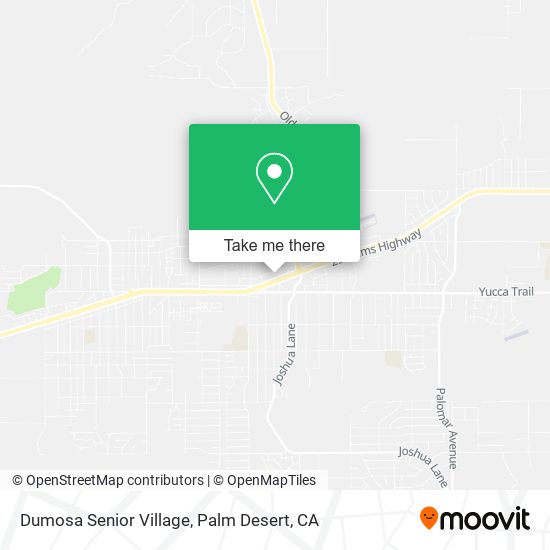 Dumosa Senior Village map