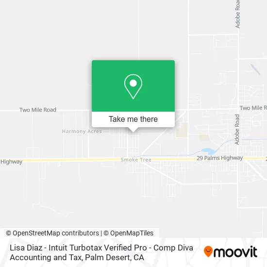 Lisa Diaz - Intuit Turbotax Verified Pro - Comp Diva Accounting and Tax map
