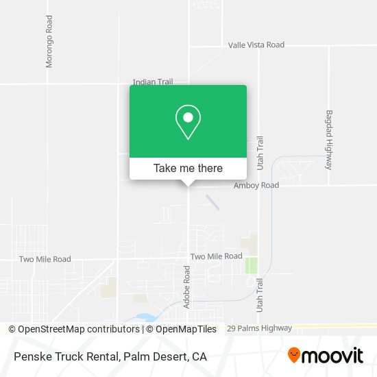 Penske Truck Rental map