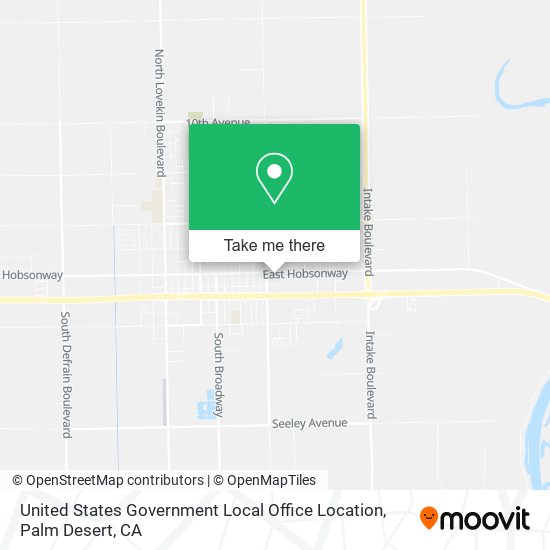 United States Government Local Office Location map