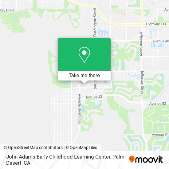 Mapa de John Adams Early Childhood Learning Center