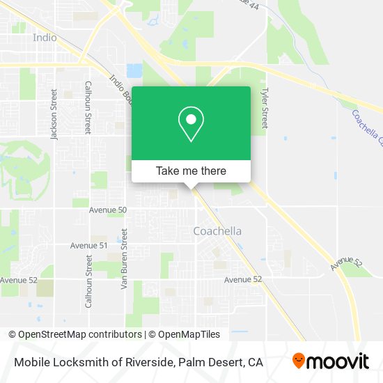 Mapa de Mobile Locksmith of Riverside