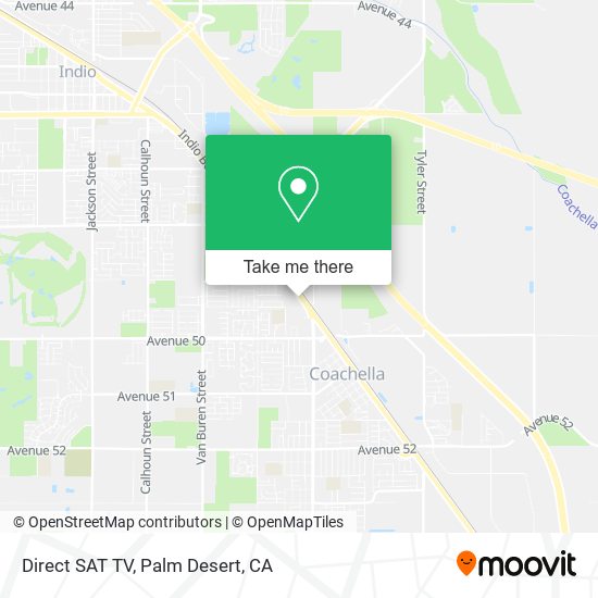 Direct SAT TV map