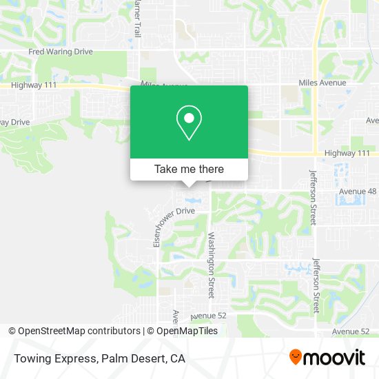 Towing Express map