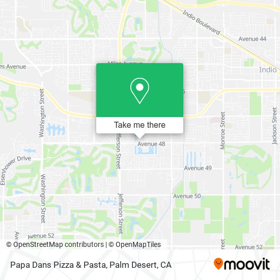 Mapa de Papa Dans Pizza & Pasta