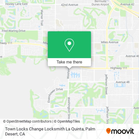 Town Locks Change Locksmith La Quinta map