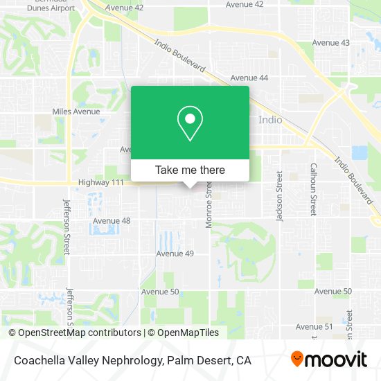 Coachella Valley Nephrology map