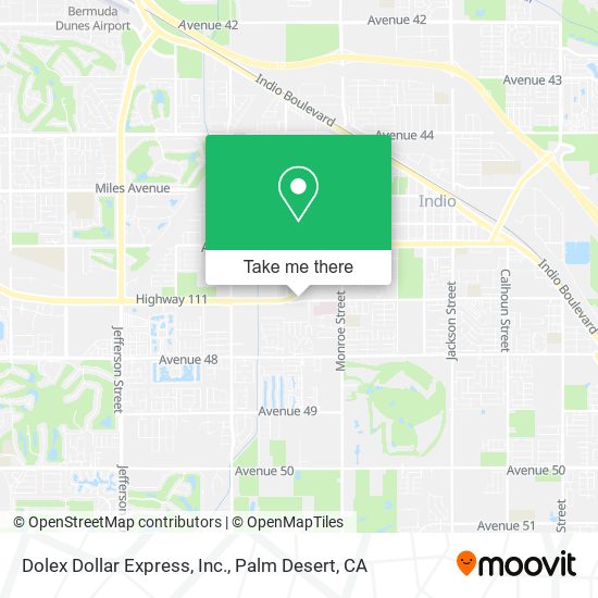 Dolex Dollar Express, Inc. map