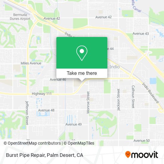 Mapa de Burst Pipe Repair