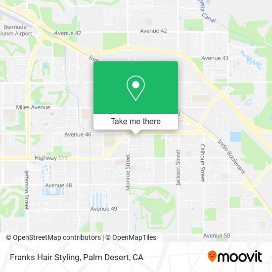 Franks Hair Styling map