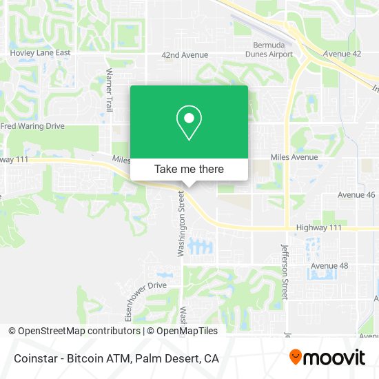 Mapa de Coinstar - Bitcoin ATM