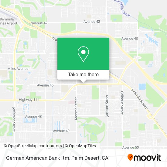 Mapa de German American Bank Itm