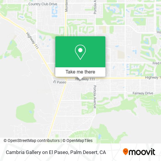 Mapa de Cambria Gallery on El Paseo