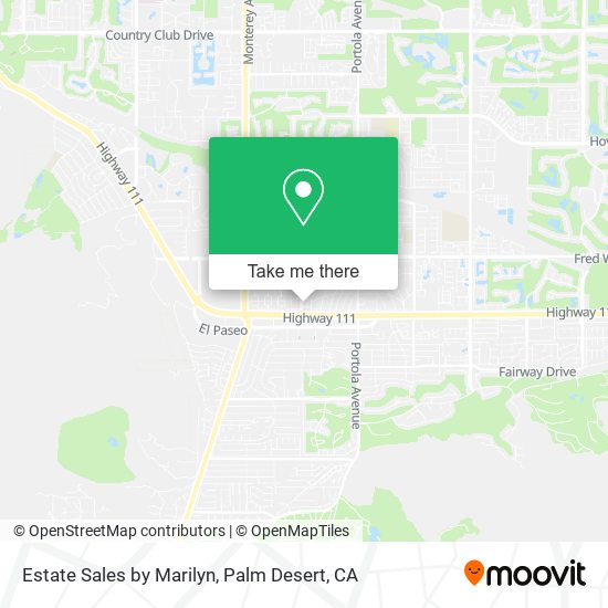 Estate Sales by Marilyn map