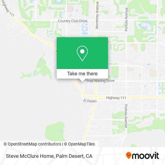 Steve McClure Home map