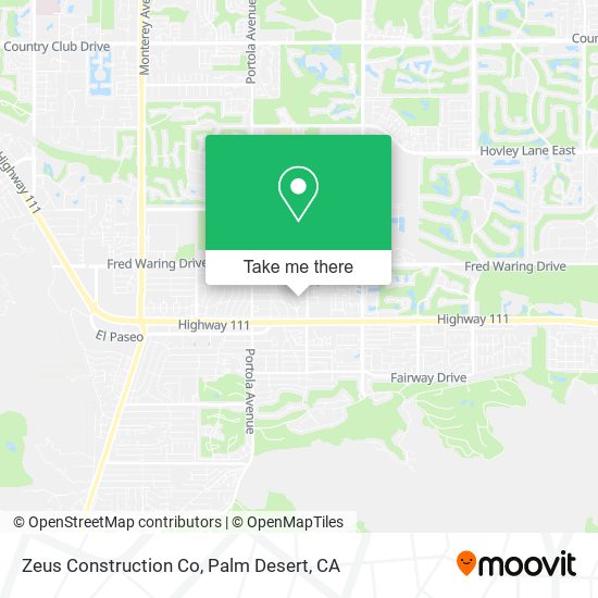 Mapa de Zeus Construction Co