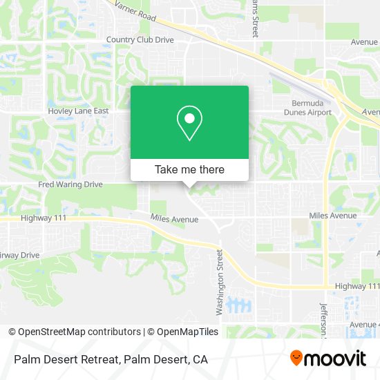 Palm Desert Retreat map