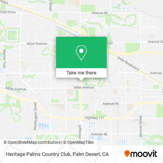 Heritage Palms Country Club map