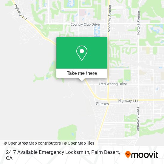 24 7 Available Emergency Locksmith map