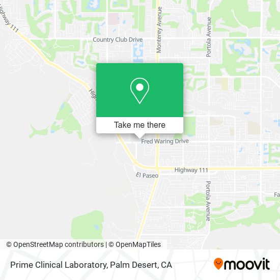 Prime Clinical Laboratory map