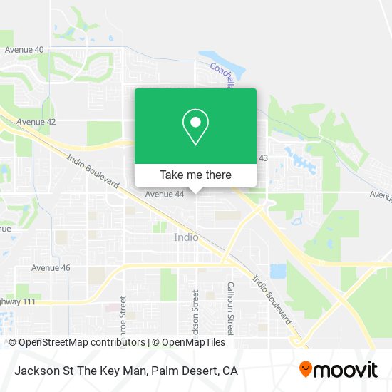 Jackson St The Key Man map