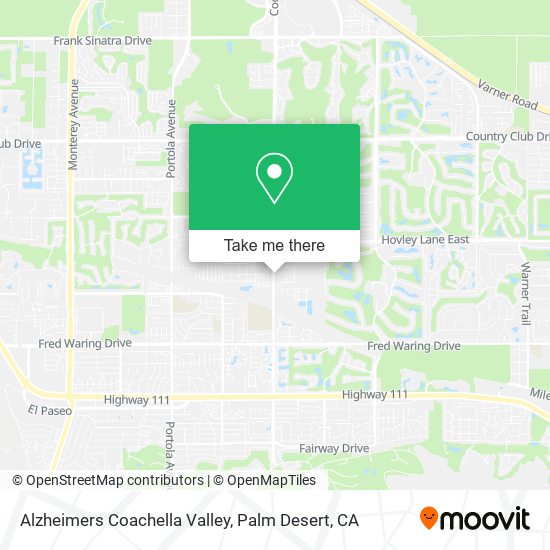 Mapa de Alzheimers Coachella Valley