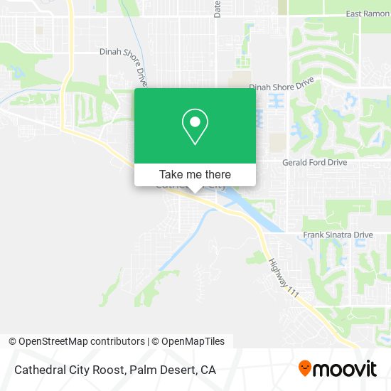 Cathedral City Roost map