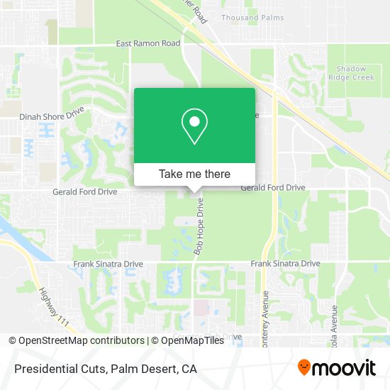 Presidential Cuts map