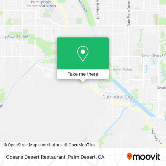 Mapa de Oceans Desert Restaurant