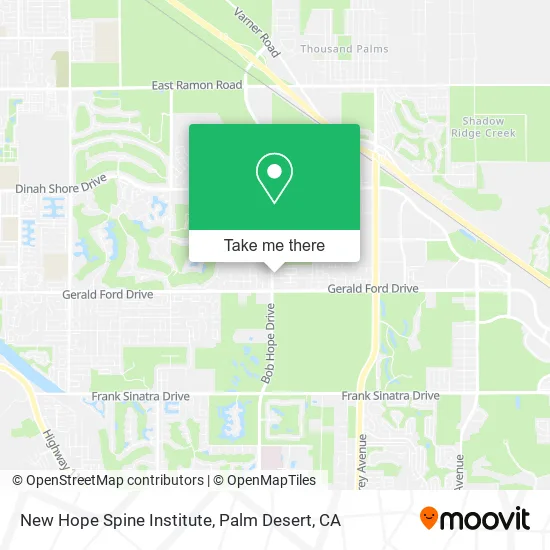 New Hope Spine Institute map
