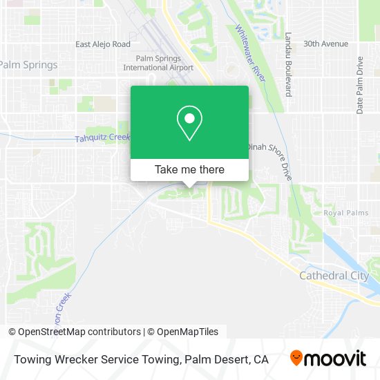 Towing Wrecker Service Towing map
