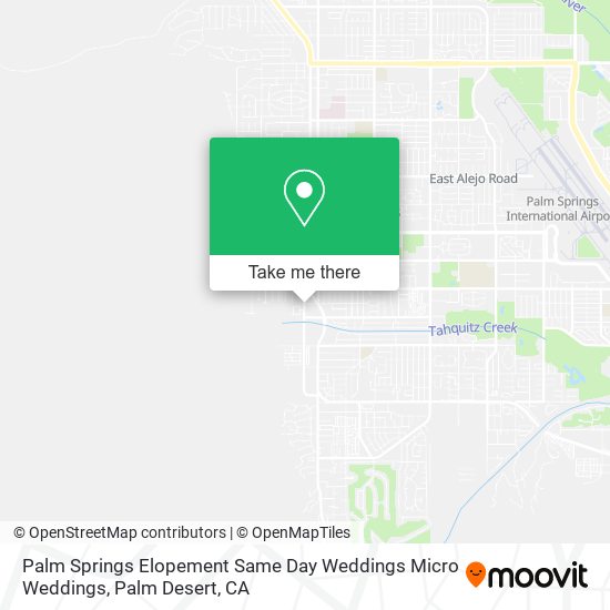 Mapa de Palm Springs Elopement Same Day Weddings Micro Weddings