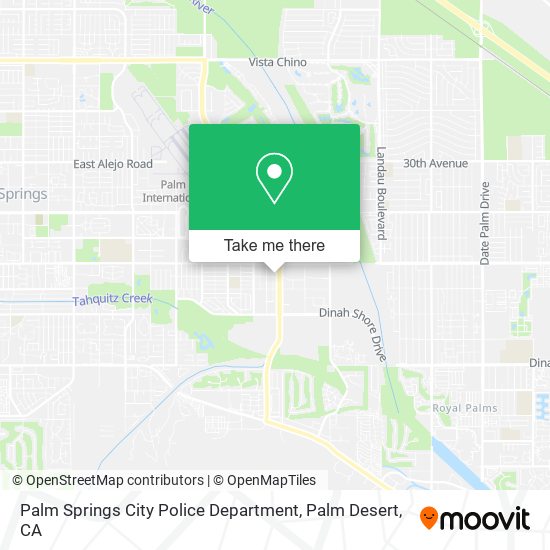 Palm Springs City Police Department map