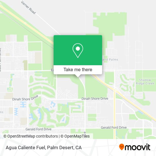Agua Caliente Fuel map