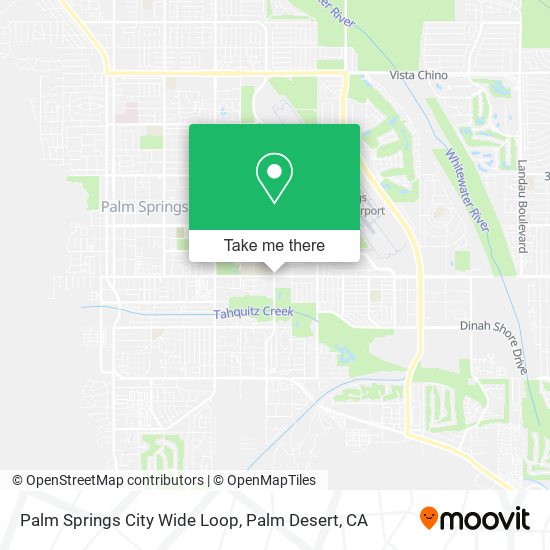 Palm Springs City Wide Loop map