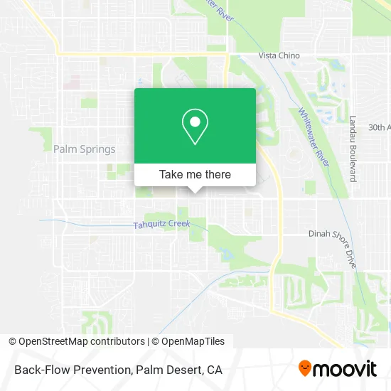 Back-Flow Prevention map