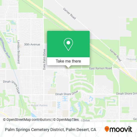 Mapa de Palm Springs Cemetery District