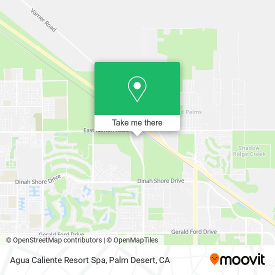 Mapa de Agua Caliente Resort Spa