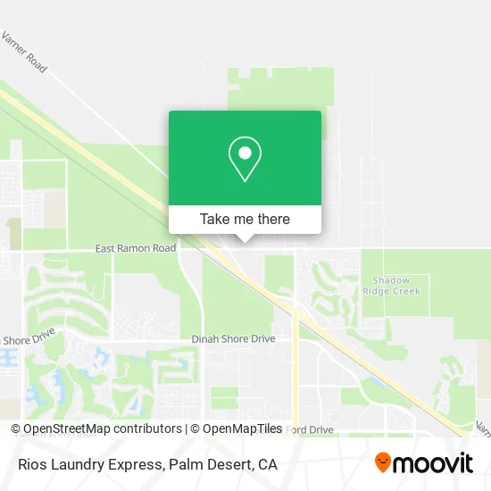 Rios Laundry Express map