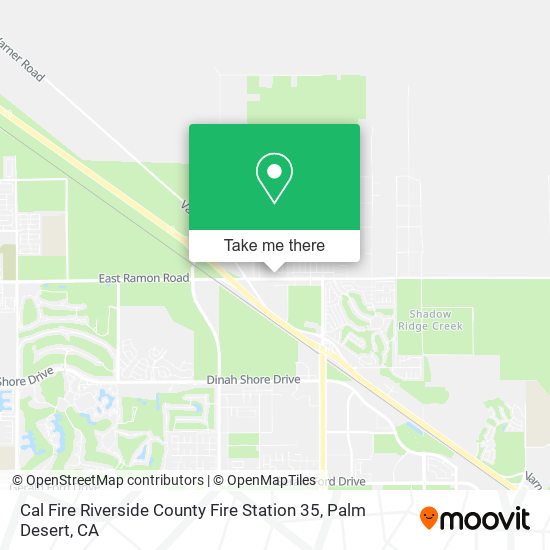 Mapa de Cal Fire Riverside County Fire Station 35